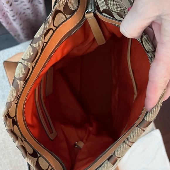 Coach Shoulder hobo bag with monogram large and deep bag wallet included. - Picture 2 of 3